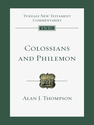 cover image of Colossians and Philemon: an Introduction and Commentary